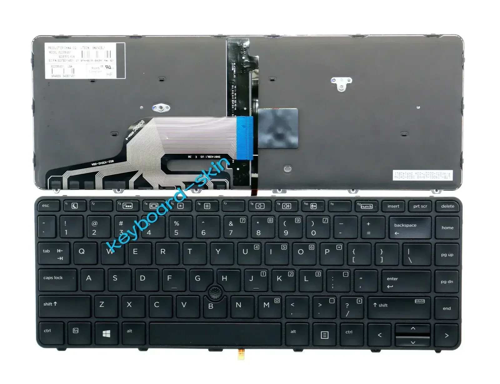 New ori US keyboard with backlit With Pointer for HP ProBook 640 G2,640 G3,645 G2 645 G3 laptop