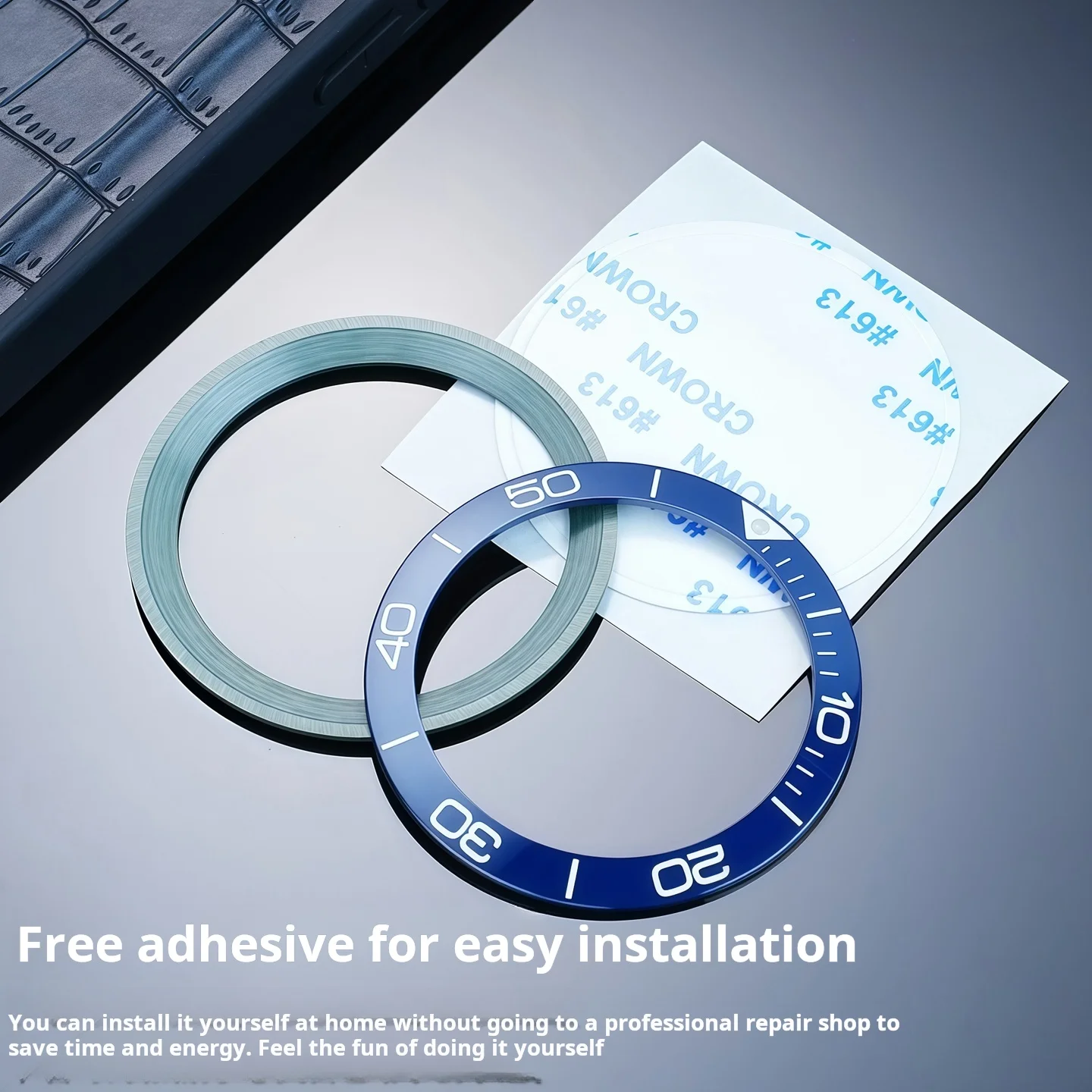 For Longines Conquest 41mm dial 39*31.2 or 43mm dial 41.5*32. 4mm Ceramic bezel with Luminous bead HydroConquest Replace Parts