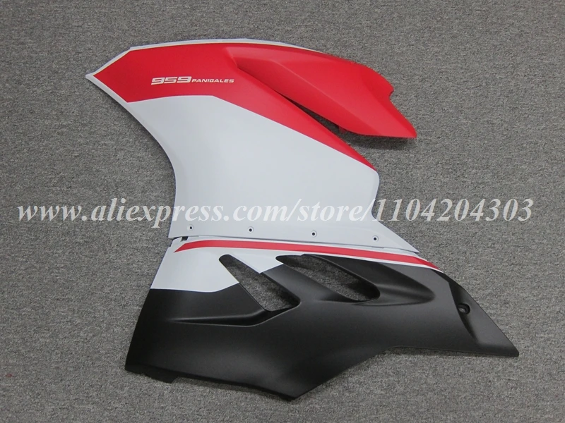 4Gifts New ABS Motorcycle Fairings Kit Fit For Ducati Panigale 959 1299 2015 2016 2017 2018 Bodywork Set Custom Red White Matte