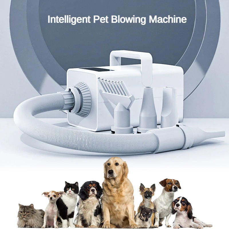 

2200W Pet Hair Dryer LED Cat and Dog Grooming Negative Ion Dryer Adjustable Powerful Silent Cat Hot Air Heater Dog Hair Blow