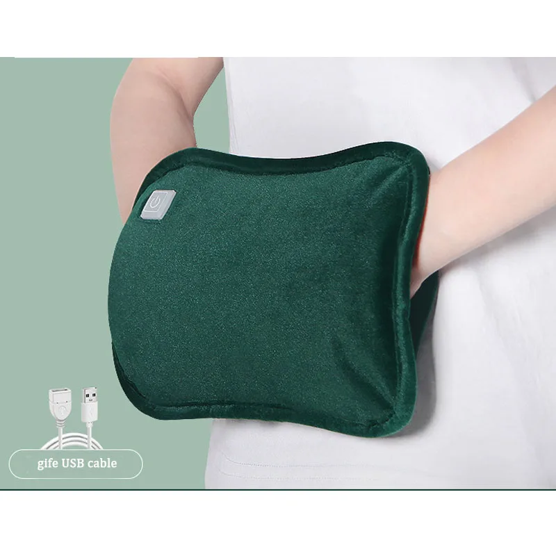 USB Rechargeable Hot Water Bag Hand Warmer Temperature Adjustable Graphene Heat Winter Warm Portable Gloves Pad Heating Handbag