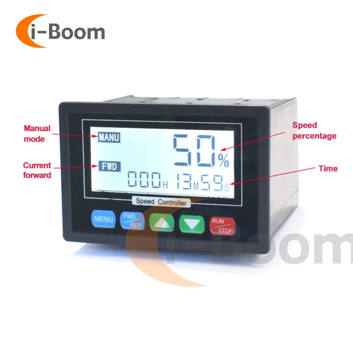 DC10V-55V Smart PWM DC Motor Speed Controller LCD Digital Display Remote Control Speed Control Instruments