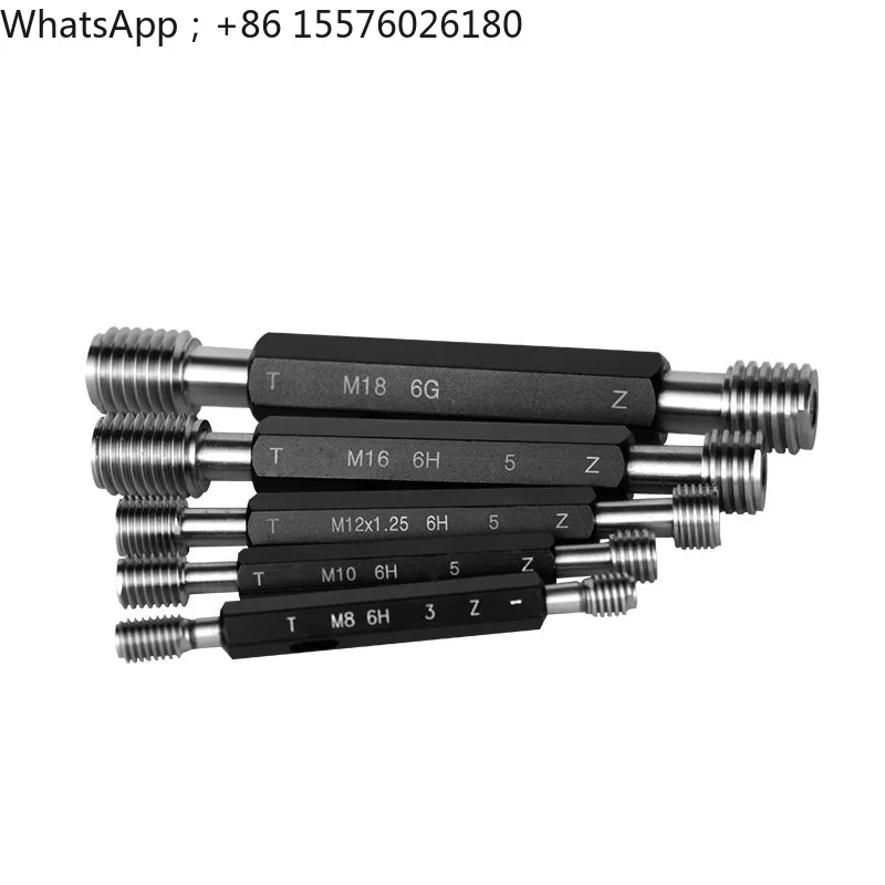 M5 M8 M10 M20 M30 Thread Plug Gauge High precision GO/NO GO Gage Metric Gauge 6H Precision Internal Screw Gage Fine