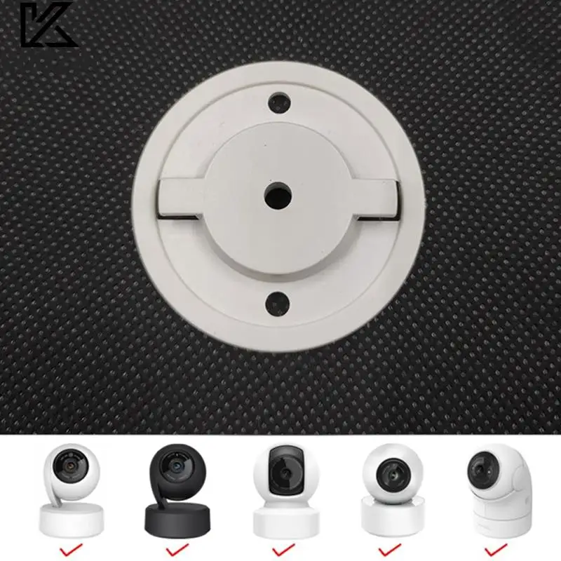 1Pcs Security Camera Base Bracket Smart Camera with Screws Sticking Hoisting Wall Hanging Inverted Installation Stand