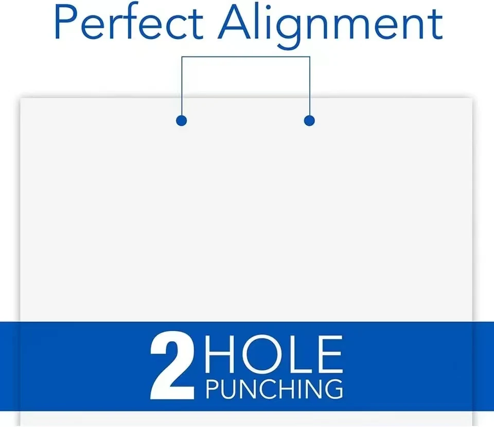 2 Hole Punch, Comfort Handle Two Hole Puncher, 35 Sheet Punch Capacity, 50% Reduced Effort, Includes Alignment Guide