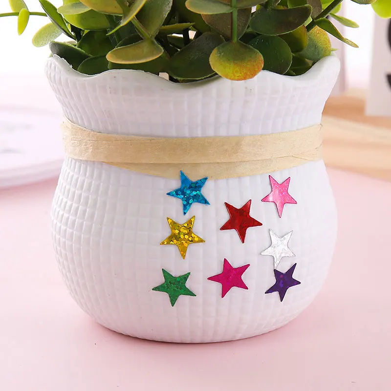 420Pcs Star Stickers Sparkly Holographic Glitter Sticker Kids Rewards For Calendar Students Classroom Office Supplies DIY - view 5