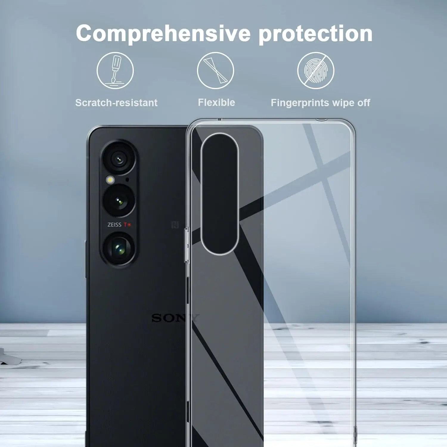 Case for Xperia 1 VI Ultra Thin Clear Soft TPU Case Camera Protection Cover for Sony Xperia 1 10 VI 2024 Couqe