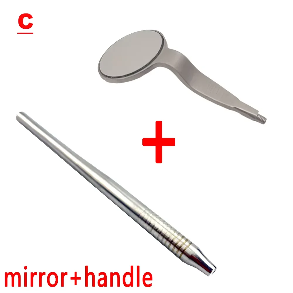 

Набор принадлежностей для стоматологов, противотуманные родиевые стоматологические зеркала для рта, многоразовые длинные отражатели для полости рта, стоматологические инструменты
