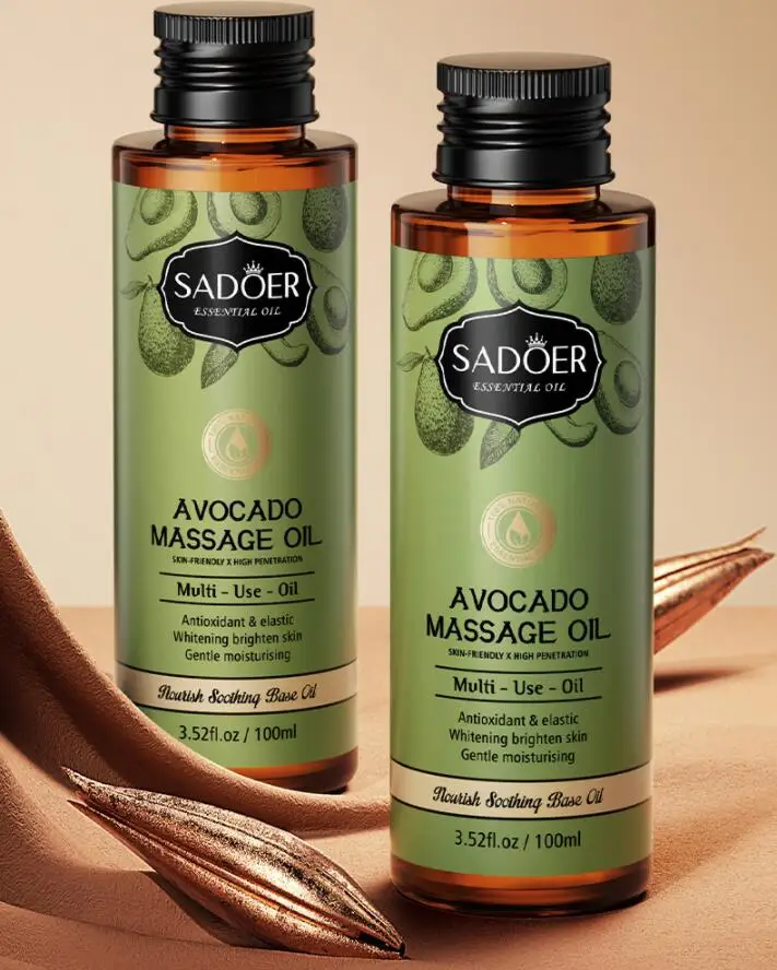 100ML Almond Oil Body Argan Olive Essential Massage Serum Pure Nail Hair Moisturizing Dry Nourish Beauty Health Avocado Heheba