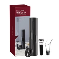 Custom Automatic Electric Wine Opener for Amazon Rechargeable Wine Bottle Opener Set with Color Box