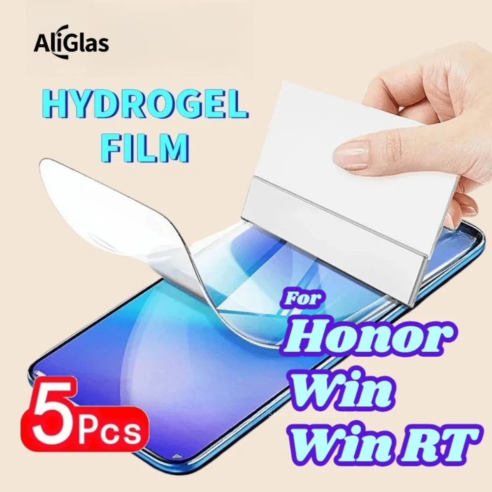 

4Pcs High Definition Soft TPU Hydrogel Film For Honor Win RT Glossy Screen Protector Film For Honor Win Not Tempered Glass Film