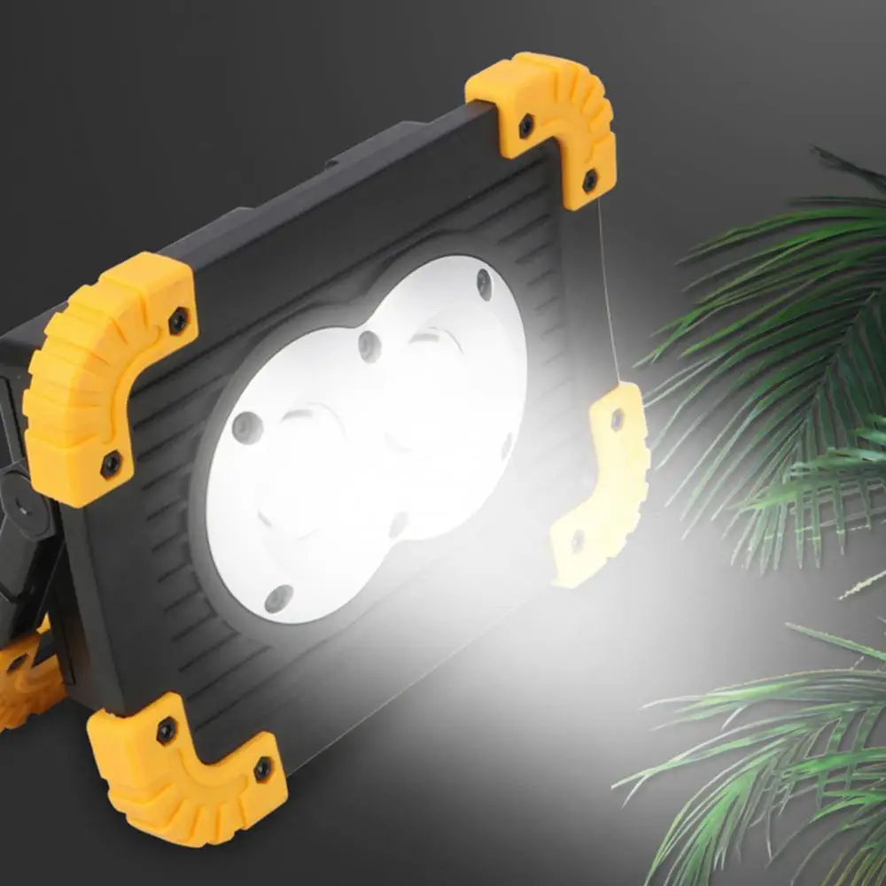 Portable Rechargeable LED Survival Camping Emergency Spotlight COB Lamp Light