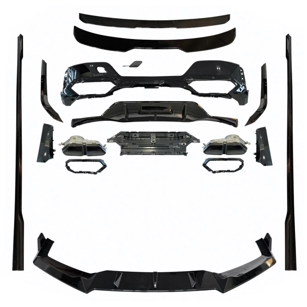 

7 Series G70 Upgrade M760 Black Knight Aero Kits Side Extensions Spoiler Front Splitter G70 Rear Diffuser with Exhaust Tips