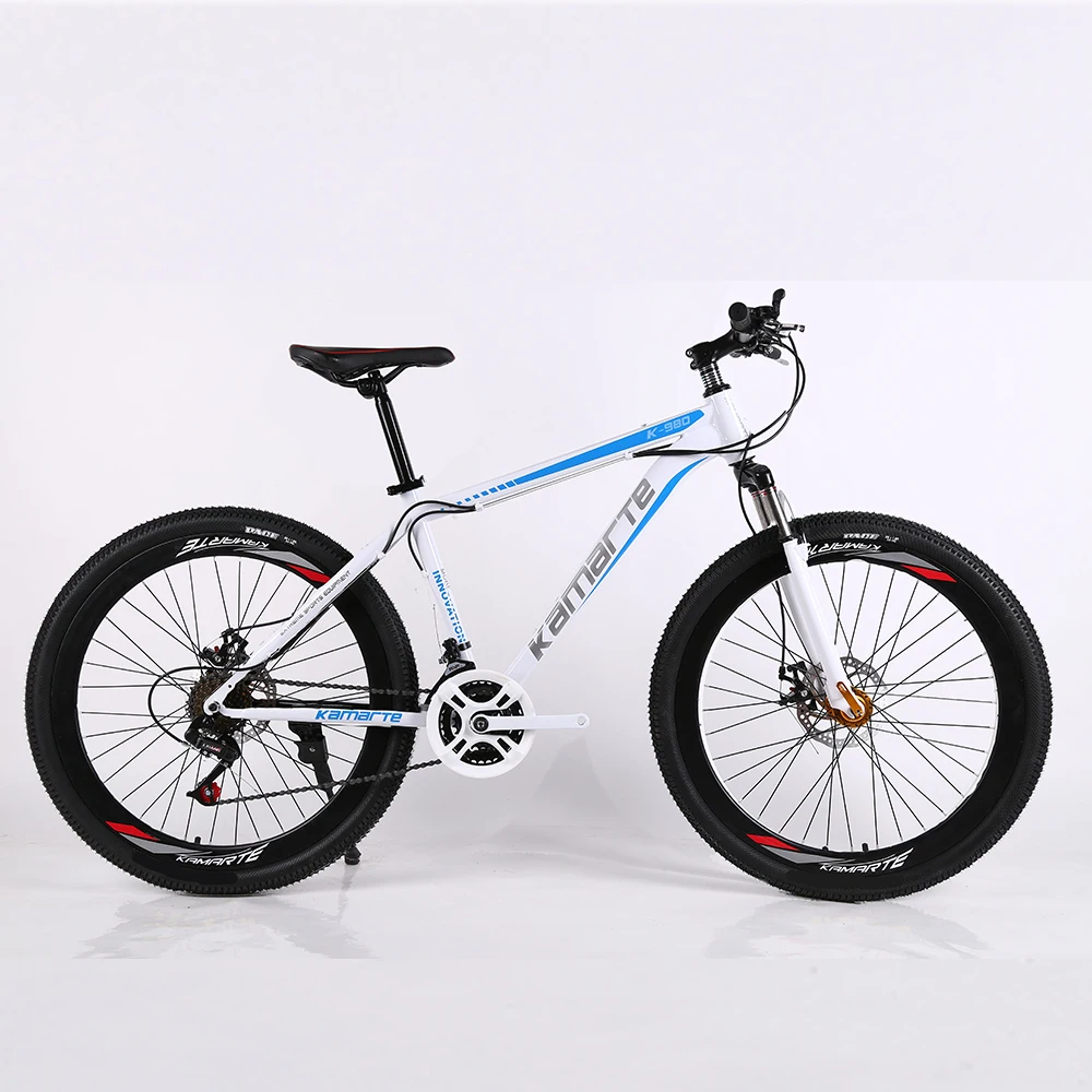 

High Carbon Steel 21-Speed Mountain Bike for Men & Women 120kg Load Capacity Comfort Saddle & Disc Brake White Label +
