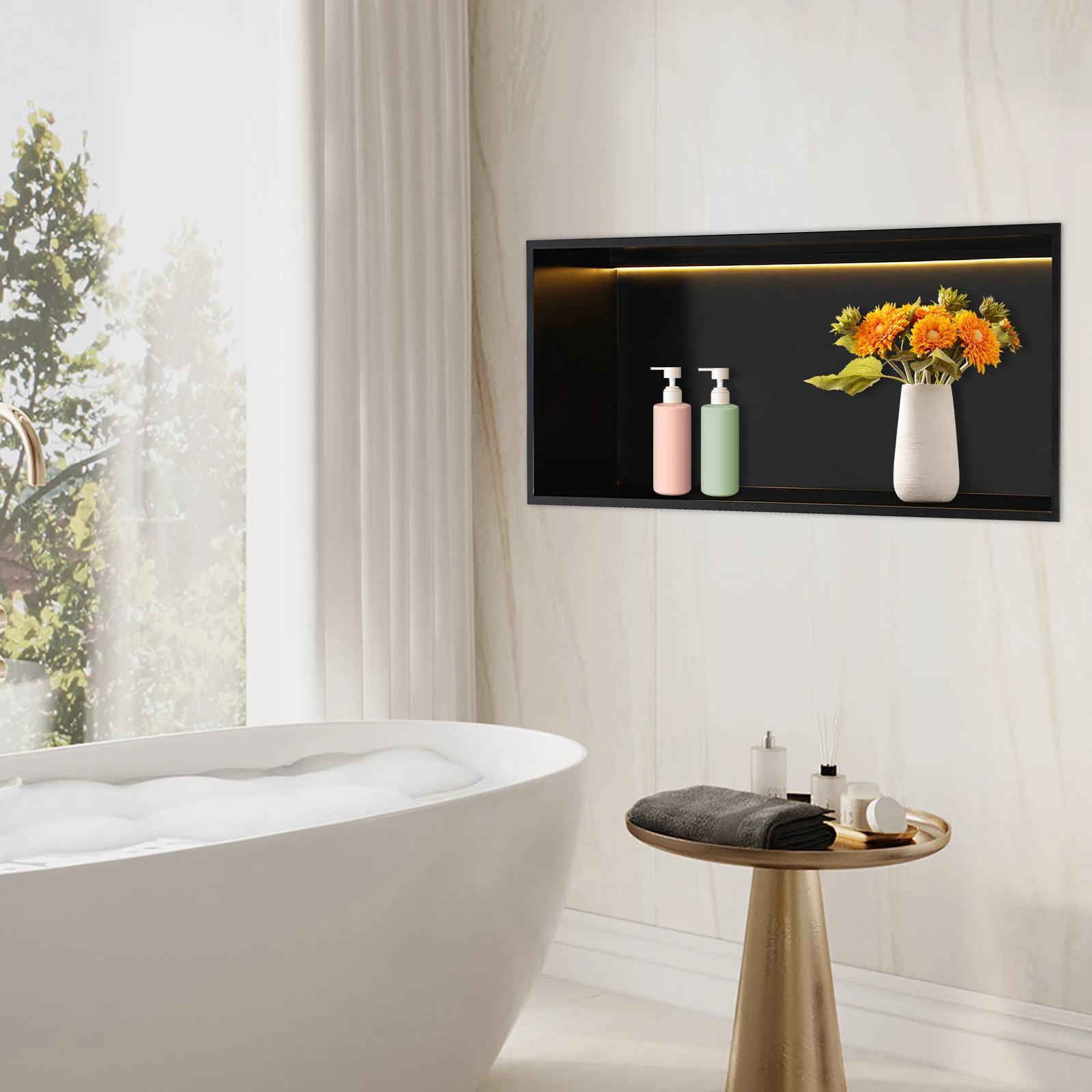 منظم حمام مدمج موفر للمساحة، ذ - مراجعة Home Bathroom Cleaning Solution وسعره