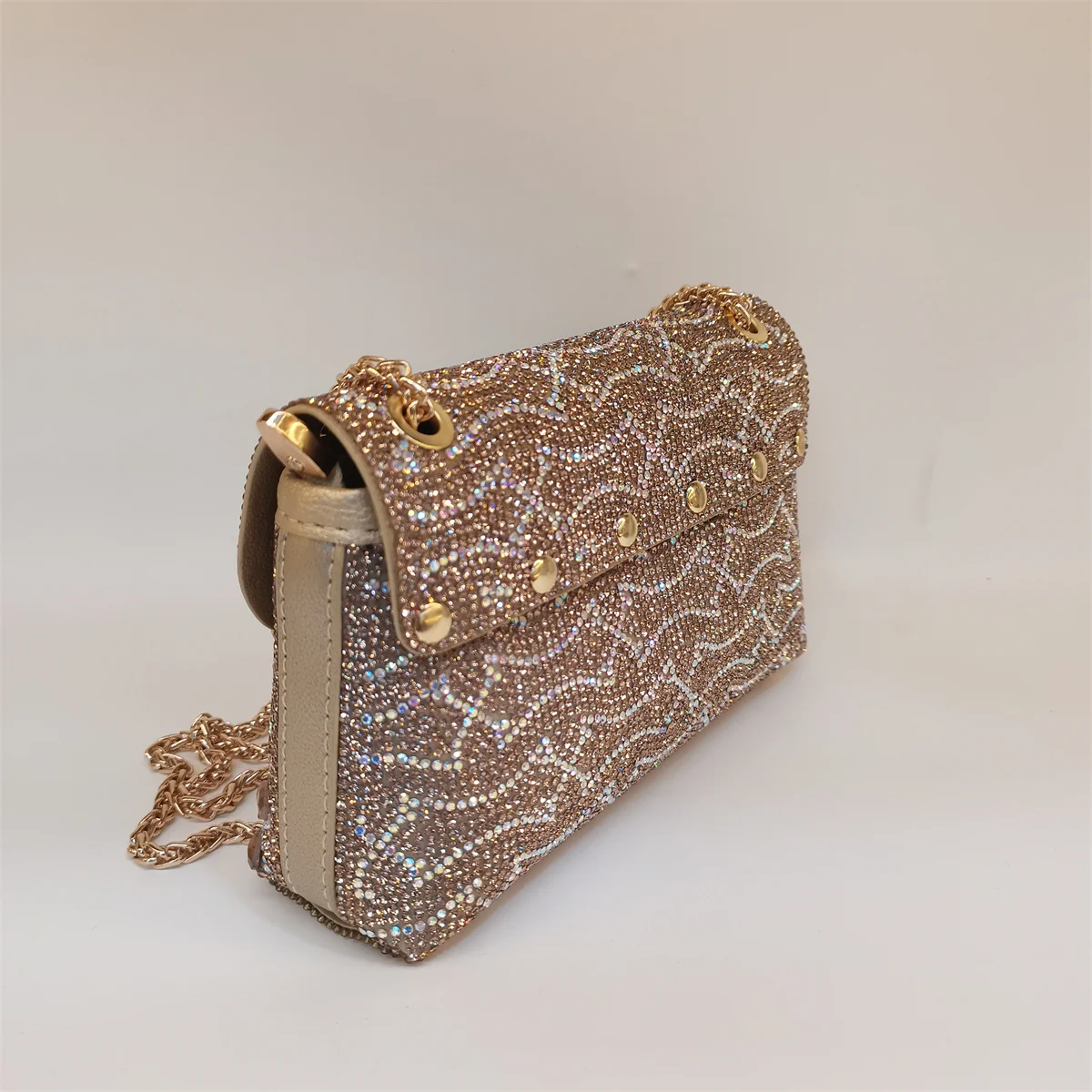 Popular Women Diamond Handbags for Party Clutch Purses For Women Versatile Rhinestone Shoulder Crossbody Chain Bag F5-320-2