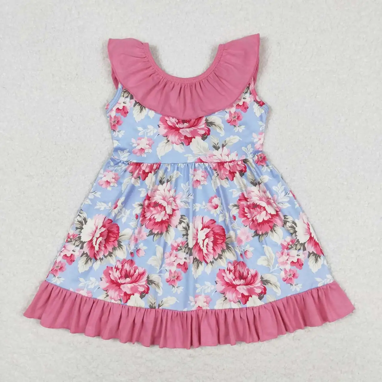 

GSD0723 Kids Clothes Boutique Baby Toddler Girls Sleeveless Dress Kids Boutique Clothes