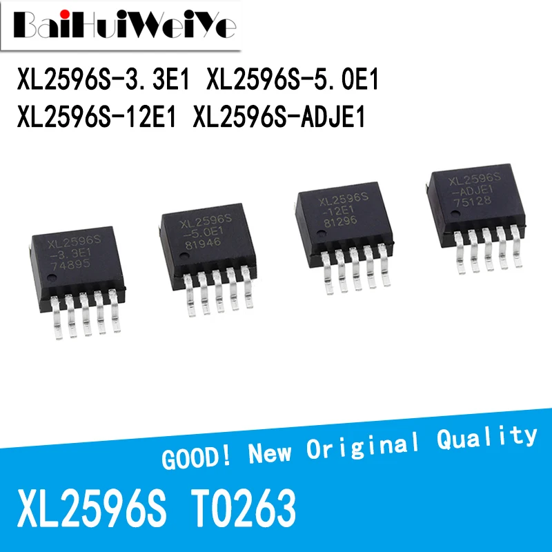 10PCS/LOT XL2596S XL2596S-3.3E1 XL2596S-5.0E1 XL2596S-12E1 XL2596S-ADJE1 TO263-5 LM2596 Voltage Regulator Chip New