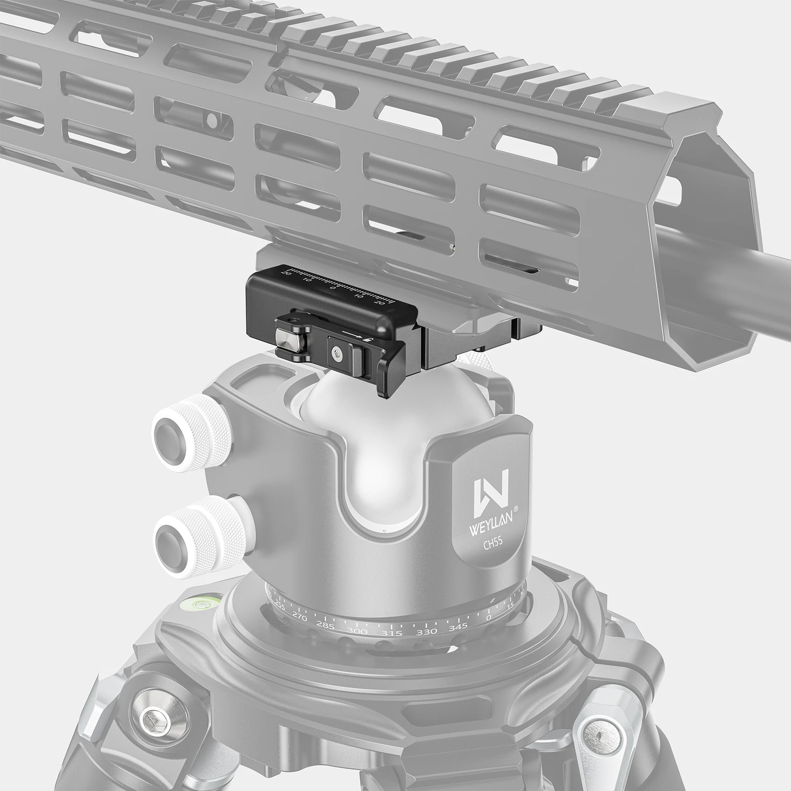 Abrazadera de liberación rápida, abrazadera de palanca Arca Swiss para cámara, abrazadera de riel Mlok para adaptador de placa Magpul Mlok Bipod WEYLLAN AL60 Q.R