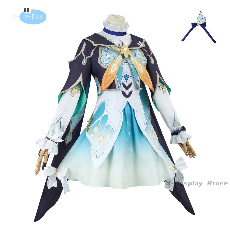 ชุดยูนิฟอร์มชุดคอสเพลย์ผู้หญิงหิ่งห้อยราวรูปดาวจาก honkai ชุดทั้งชุดชุดยูนิฟอร์มชุดคอสเพลย์หิ่งห้อยเครื่องประดับชุดวิกผม