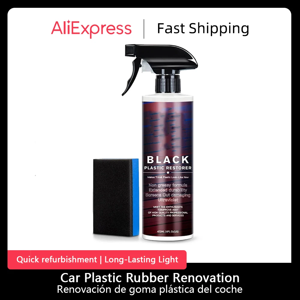 Car Plastic Rubber Renovator Tire Finish Polish Care Repair Cleaning Tools Auto Interior Parts Refresher Plating Crystal