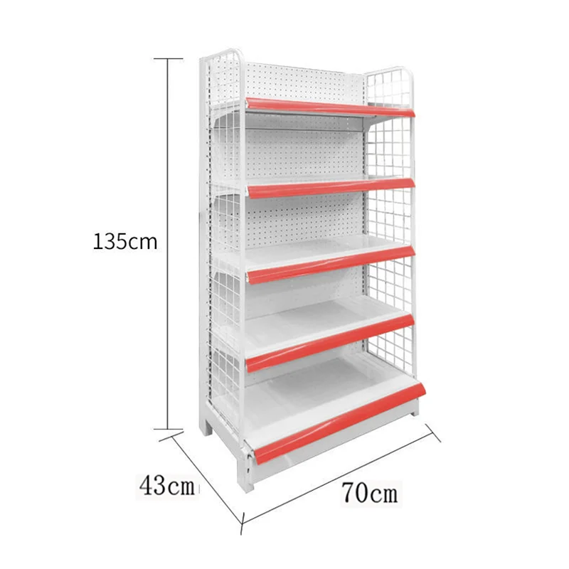 Grocery Store Shelves Supermarket Display Racks General Retail Storage Shelving Unit for Shop Organization and Product