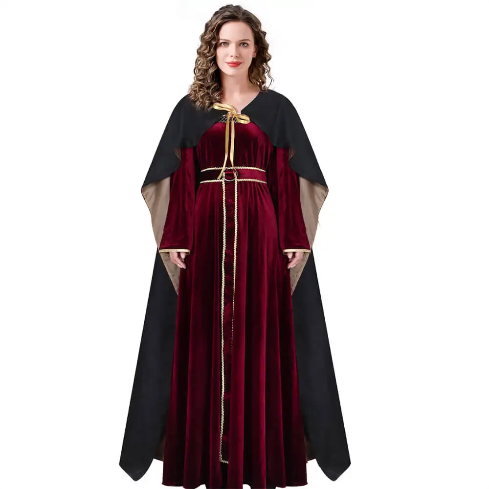 Movie Mother Gothel Cosplay Costume Witch Party Dress Retro Suit Halloween Christmas Birthday Outfits for Women