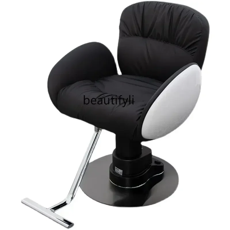 Hot Dyeing Chair Barber Shop Chair Hair Salon Hair Cutting Power Seat Simple and High-End Lifting Stool