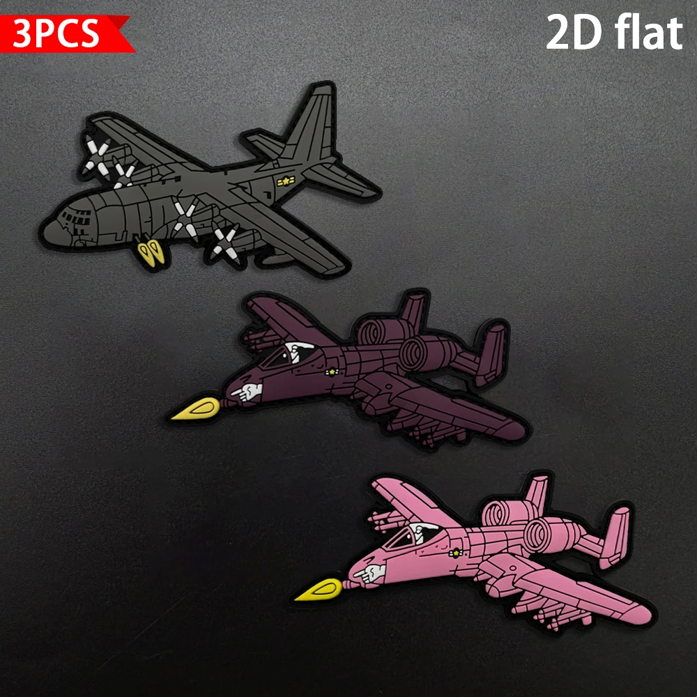 Three-Color Alien-Shaped Pvc 2D Flat Model Specifications 1Pc2Pcs3Pcs Gray, Purple, Pink Three Types of Alien-Shaped Soft Rubber Morale Patches with Glow-In-The-Dark Effect for Backpacks and Vests, Decorative Stickers with a Felt Backing Included