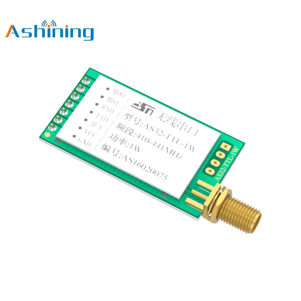 Imagem -05 - Lora Controlador de Nível Água Uart Lora Alta Potência 10km de Longa Distância rf Módulo Receptor Transmissor sem Fio 433mhz As32-ttl1w