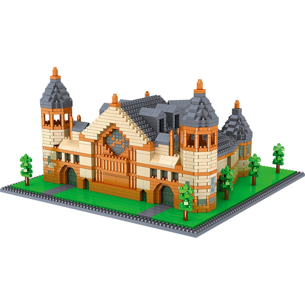 

World Famous School Nanobrick United States Architecture Micro Diamond Block America Princeton University Building Bricks Toys