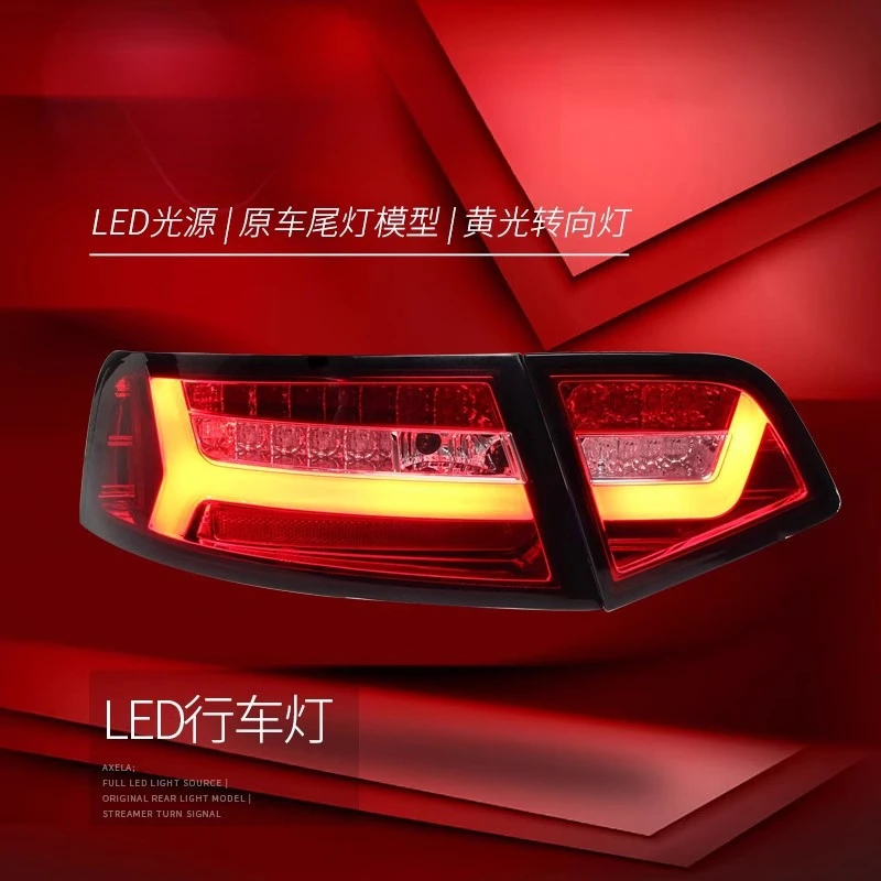 Suitable for Audi A6L  09-12 Tail Light Assembly Modified LED Driving Light Flowing Turn Signal Rear Tail Light