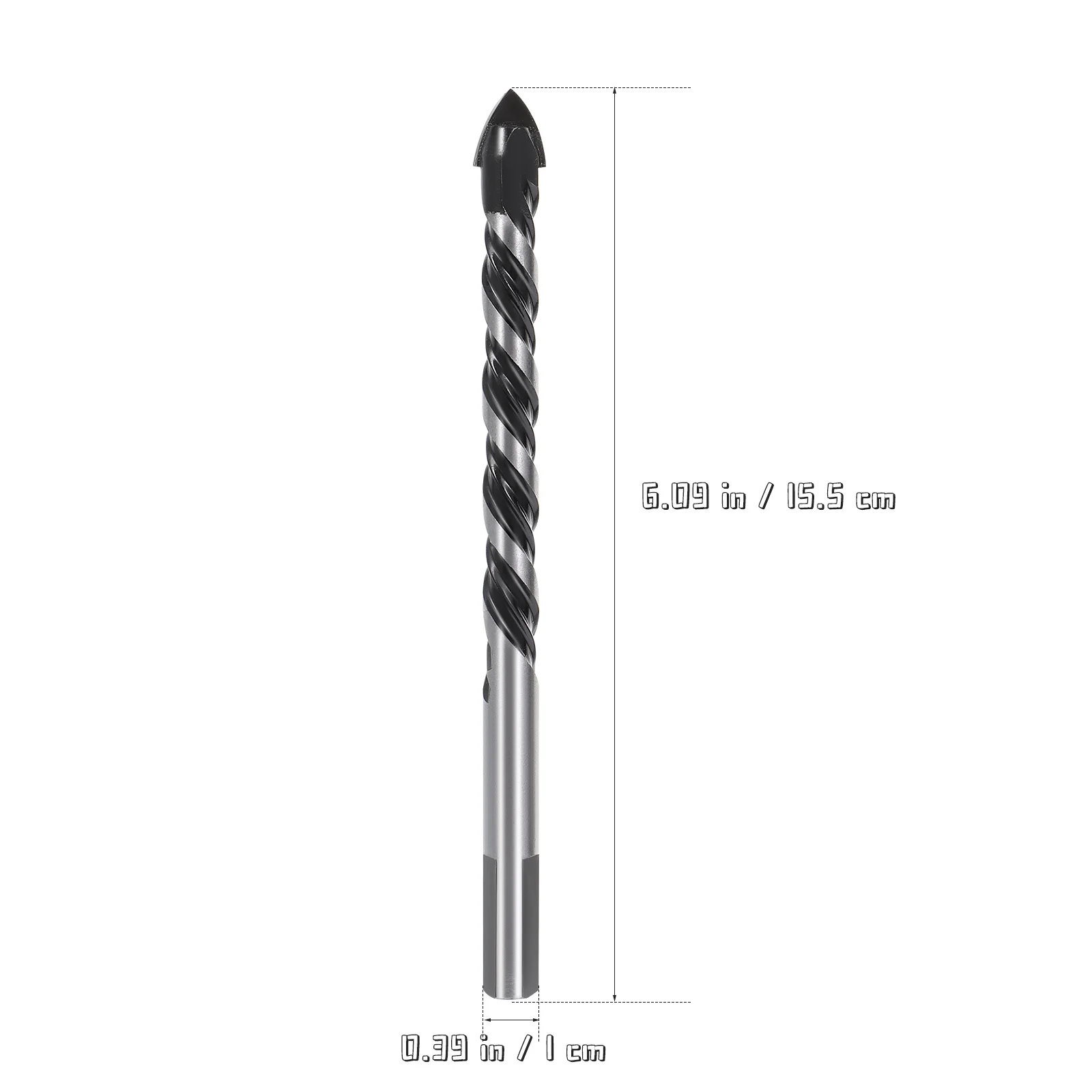 

10pcs Drill Bit Set Carbide Concrete Glass Wood Plastic Heavy Duty Durable Lightweight Portable Multipurpose Tool