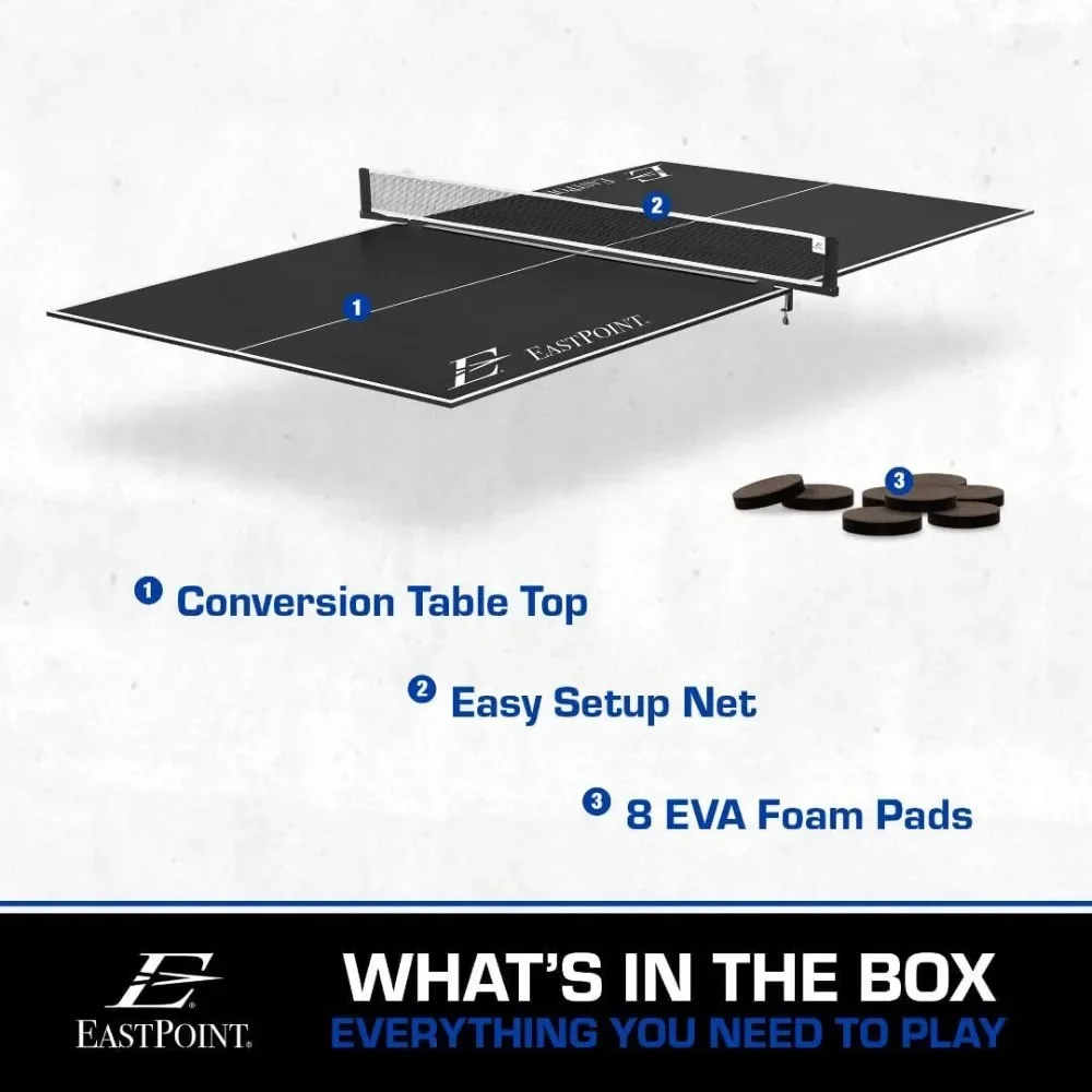 Décoration de table de ping-pong pliable à installation rapide, assemblage zéro nécessaire, portable pour n'importe quel espace, amusant pour les jeux de fête pour adultes et adolescents.