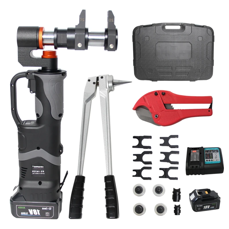 

PZ-1632S Battery Powered Hydraulic Axial Pressure Tool and Expansion Kit Pipe Crimping Tool