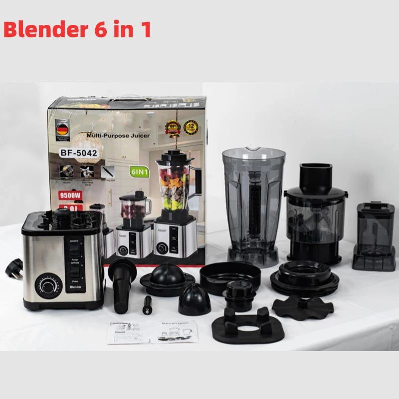 

Heavy Duty Commercial 8000w Multifunctional 6 in 1 3L Blender Juicer Food Processor Blender 3 in 1 Smoothie Blender Machine