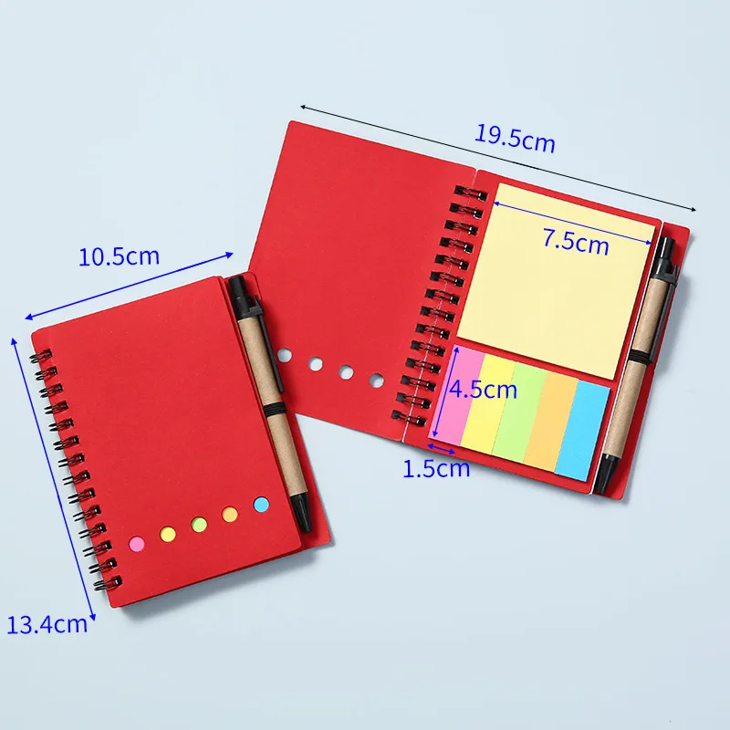 Self-adhesive Removable Memo Kraft Paper Loose Leaf Notebook With Convenience Tape Coil And Pen Wrong Question Note Taking Book