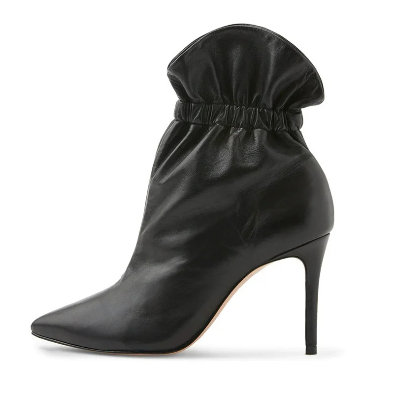 

Spring and Autumn New Pointed Toe Fish Mouth Open Toe Sandals Thin High Heeled Dress Daily Customized Large Size Women's Boots