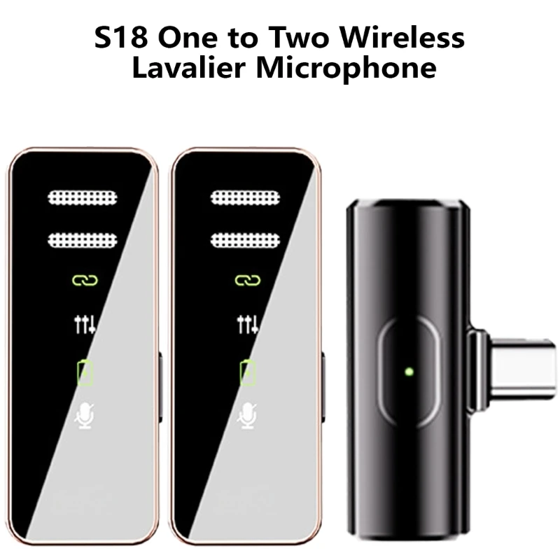 USB микрофон с лацканами Беспроводные микрофоны с лацканами для записи интервью на открытом воздухе