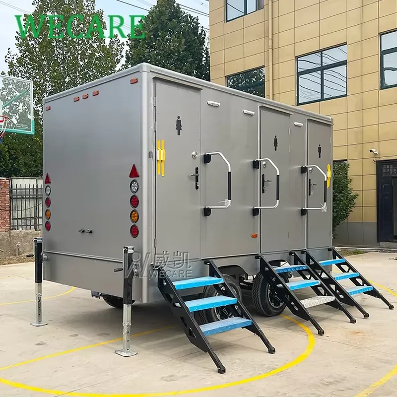 Wecare Outdoor Mobile Bathroom Portable Restroom Toilet Trailer Camping and Shower Room