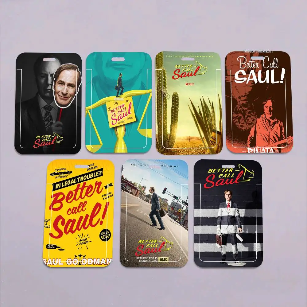 Better Call Saul TV-Serie, schwarze Kartenhalter mit Umhängeband, Studenten-Esskarten und Campus-Ausweise, Schule