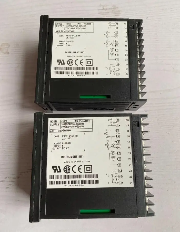 CH402 RKC temperature controller thermostat CH402FK02-M*AN-NN Relay output CH402FK02-V*AN-NN SSR output CH402FK02-MV*AN dual ou