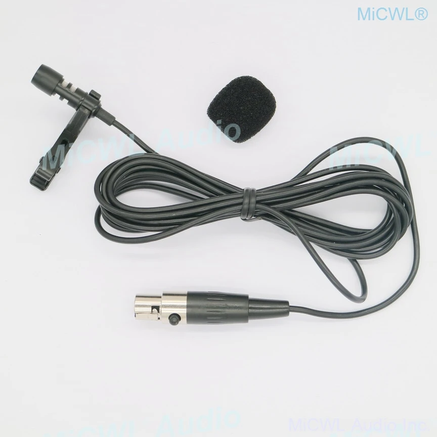 เปลี่ยน Original Beige ชุดหูฟัง Cardioid Lavalier Tie คลิปไมโครโฟนสำหรับ Shure TA4F Mini XLR ไร้สายระบบ