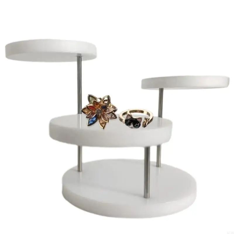 Stylish Jewelry Holder Acrylic Rings Display Stand Jewelry Storage for Rings Earrings Bracelets