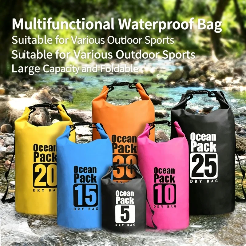 

Swimming Waterproof Dry Bag 5L/10L/20L/30L Outdoor Beach Sports Storage Bag for Kayaking,Swimming,Fishing,Rafting,Floating