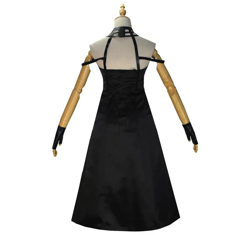 

2025 aaa Anime SPY×FAMILY Cosplay Costume Yor Forger Character Black Dress Full Set Including Gloves Headpiece Halloween Party O
