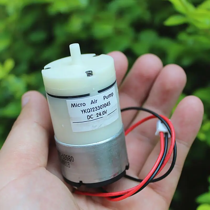 520 Motor Air Pump Large Flow Micro Air Pump DC24V 3.6W DC Pressure Pump with Two Wires, DC12-24V, Pressure Range ≥600mmhg