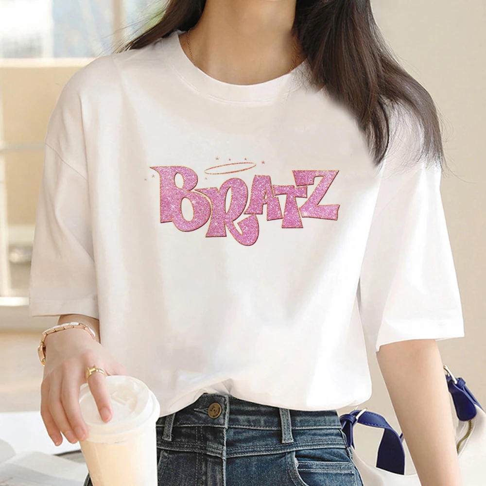 Bratz t shirt women comic Tee girl comic streetwear 2000s clothes