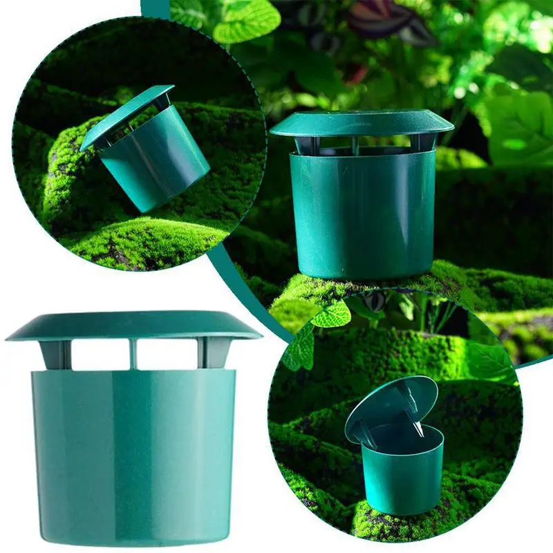 Slug Traps For Garden Snail Cage Slug Catcher Reusable Bristle Worm Trap Snail Cage Catcher Tool Snail Slug Control Trap For