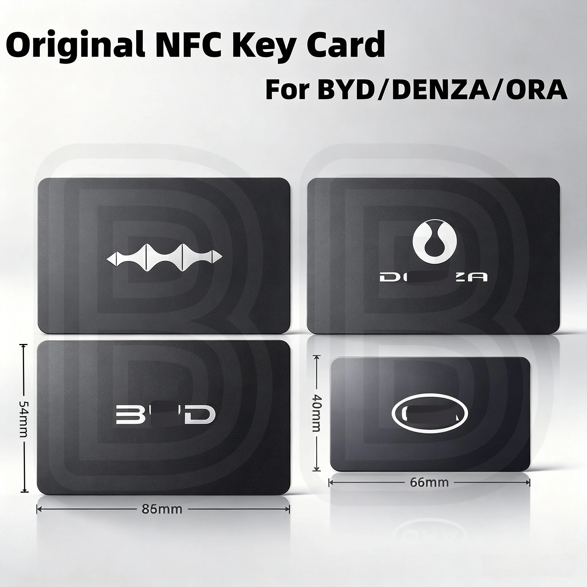 Original Nfc Car Card Key Suitable for Byd, Denza, Fang Cheng Bao, Compatible with Tang Dmi, Dmp, Song Pro Plus, Qin Plus, Han Plus, Dolphin, Seal... and All Models with Nfc Functionality